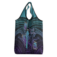 New Zealand Suicide Prevention Month Grocery Bag Maori Mauri Tu Mauri Ora Polynesian Pattern