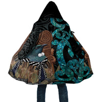 New Zealand Tui Bird Wahaika Cloak Maori Weapon Paua Shell Koru Pattern