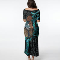 New Zealand Tui Bird Wahaika Puletasi Maori Weapon Paua Shell Koru Pattern LT22 - Polynesian Pride