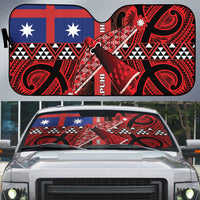Aotearoa Iwi Ngapuhi Auto Sun Shade Tuhoronuku Kite United Tribes Flag Maori Pattern