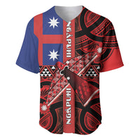 Aotearoa Iwi Ngapuhi Baseball Jersey Tuhoronuku Kite United Tribes Flag Maori Pattern