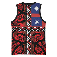 Aotearoa Iwi Ngapuhi Basketball Jersey Tuhoronuku Kite United Tribes Flag Maori Pattern