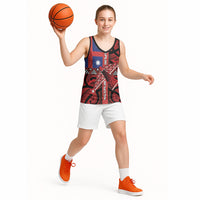 Aotearoa Iwi Ngapuhi Basketball Jersey Tuhoronuku Kite United Tribes Flag Maori Pattern
