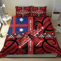 Aotearoa Iwi Ngapuhi Bedding Set Tuhoronuku Kite United Tribes Flag Maori Pattern