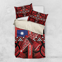 Aotearoa Iwi Ngapuhi Bedding Set Tuhoronuku Kite United Tribes Flag Maori Pattern