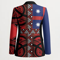 Aotearoa Iwi Ngapuhi Blazer Tuhoronuku Kite United Tribes Flag Maori Pattern