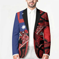 Aotearoa Iwi Ngapuhi Blazer Tuhoronuku Kite United Tribes Flag Maori Pattern