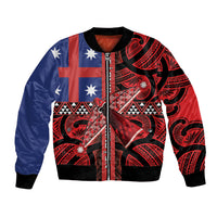 Aotearoa Iwi Ngapuhi Bomber Jacket Tuhoronuku Kite United Tribes Flag Maori Pattern