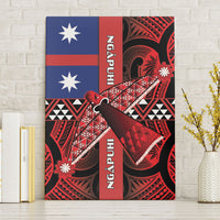Aotearoa Iwi Ngapuhi Canvas Wall Art Tuhoronuku Kite United Tribes Flag Maori Pattern