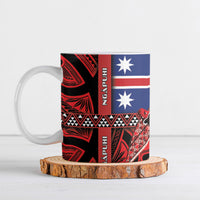 Aotearoa Iwi Ngapuhi Ceramic Mug Tuhoronuku Kite United Tribes Flag Maori Pattern