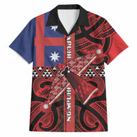 Aotearoa Iwi Ngapuhi Hawaiian Shirt Tuhoronuku Kite United Tribes Flag Maori Pattern