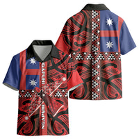 Aotearoa Iwi Ngapuhi Kid Hawaiian Shirt Tuhoronuku Kite United Tribes Flag Maori Pattern