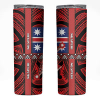 Aotearoa Iwi Ngapuhi Skinny Tumbler Tuhoronuku Kite United Tribes Flag Maori Pattern