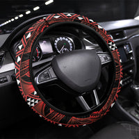 Aotearoa Iwi Ngapuhi Steering Wheel Cover Tuhoronuku Kite United Tribes Flag Maori Pattern