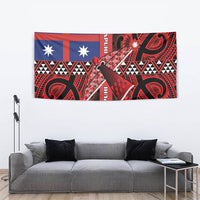 Aotearoa Iwi Ngapuhi Tapestry Tuhoronuku Kite United Tribes Flag Maori Pattern