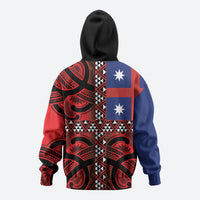 Aotearoa Iwi Ngapuhi Zip Hoodie Tuhoronuku Kite United Tribes Flag Maori Pattern