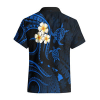 Personalised Niihau Hawaii Hawaiian Shirt Polynesian Tattoo and Pacific Plumeria Blue Vibe LT9 - Polynesian Pride