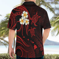 Personalised Lanai Hawaii Hawaiian Shirt Polynesian Tattoo and Pacific Plumeria Red Vibe LT9 - Polynesian Pride