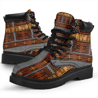 Malo e Lelei Tonga All Season Boots Tongan Ngatu Tapa Cloth - Polynesian Pride