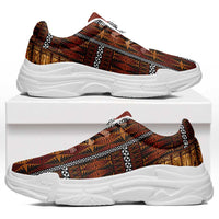 Malo e Lelei Tonga Chunky Sneakers Tongan Ngatu Tapa Cloth - Polynesian Pride