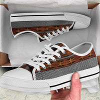 Malo e Lelei Tonga Low Top Shoes Tongan Ngatu Tapa Cloth - Polynesian Pride