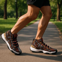 Malo e Lelei Tonga Sneakers J11 Tongan Ngatu Tapa Cloth - Polynesian Pride