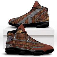 Malo e Lelei Tonga Sneakers J13 Tongan Ngatu Tapa Cloth - Polynesian Pride