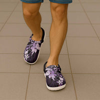 Matariki New Zealand Clogs Shoes Maori Pattern Purple Galaxy LT05 - Polynesian Pride