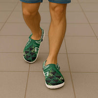 Matariki New Zealand Clogs Shoes NZ Niho Taniwha Maori New Year Green Galaxy LT14 - Polynesian Pride
