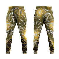 Matariki New Zealand Jogger Pants NZ Niho Taniwha Maori New Year Yellow Galaxy LT14 Yellow - Polynesian Pride