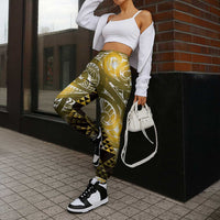 Matariki New Zealand Jogger Pants NZ Niho Taniwha Maori New Year Yellow Galaxy LT14 - Polynesian Pride