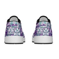 Mele Kalikimaka Hawaii Christmas Low Sneakers Poni Seamless Floral Motif LT9 - Polynesian Pride