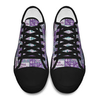 Mele Kalikimaka Hawaii Christmas Low Top Shoes Poni Seamless Floral Motif - Polynesian Pride