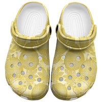 Melemele Hawaii Breadfruit Palaka Motifs Clogs Shoes