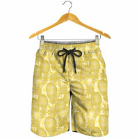 Melemele Hawaii Breadfruit Palaka Motifs Shorts for Men