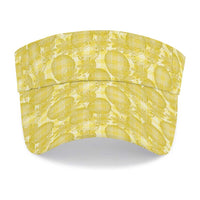 Melemele Hawaii Breadfruit Palaka Motifs Sun Visor Cap