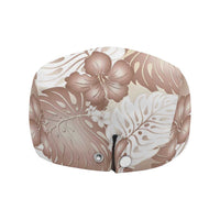 Mocha Mousse Aloha Hawaii Jeff Hat Monstera Hibiscus Plumeria Seamless Vibes - Polynesian Pride