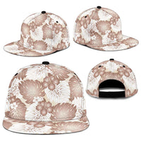 Mocha Mousse Aloha Hawaii Snapback Cap Monstera Hibiscus Plumeria Seamless Vibes LT14 - Polynesian Pride