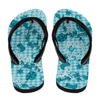 Mokihana Maile Ilima Leis Paniolo Palaka Flip Flops Hawaiian Polu Opa Spirit - Polynesian Pride