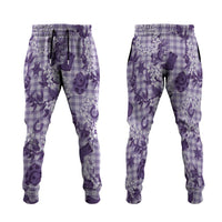 Mokihana Maile Ilima Leis Paniolo Palaka Jogger Pants Hawaiian Poni Spirit - Polynesian Pride