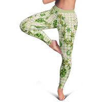 Mokihana Maile Ilima Leis Paniolo Palaka Leggings Hawaiian Omaomo Ala Spirit - Polynesian Pride