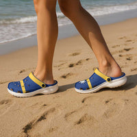 Nauru Clogs Shoes Heritage Palette Flag-Inspired - Polynesian Pride