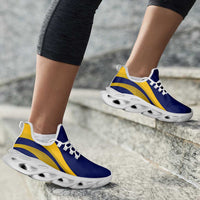 Nauru Clunky Sneakers Flag-Inspired Curve Style