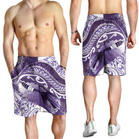 New Zealand Aotearoa Darts Masters Shorts for Men Maori Art Tattoo with Tribal Dart Symbol Purple - Polynesian Pride