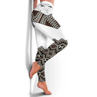 New Zealand Aotearoa Leggings Taniko Art Simple Style