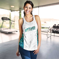 New Zealand Aotearoa Women Racerback Tank Green Maori Papua Shell Indigenous - Polynesian Pride
