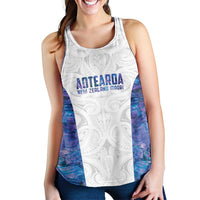 New Zealand Aotearoa Women Racerback Tank Purple Maori Papua Shell Indigenous - Polynesian Pride