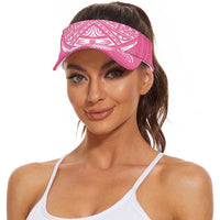 New Zealand Breast Cancer Awareness Sun Visor Cap Maori Butterfly Pink Ribbon LT14 - Polynesian Pride