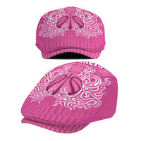 New Zealand Jeff Hat Fire Basketball Maori Tribal Pink - Polynesian Pride