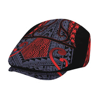 New Zealand Jeff Hat Maori Kiwiana Pattern Tukutuku Motif